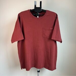 Duluth Trading Longtail Pocket Tee XL Brick Red Relaxed Fit Workwear Shirt